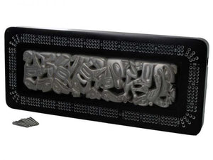 Boma Native Panel Pipe Design Crib Board - Pewter