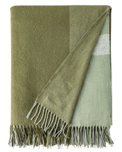 Load image into Gallery viewer, July Bug Green Cashmere Throw Avoca
