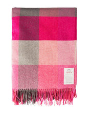 Load image into Gallery viewer, Avoca Throw Lambswool Pink Fields
