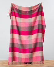 Load image into Gallery viewer, Avoca Throw Lambswool Pink Fields
