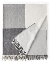 Load image into Gallery viewer, Grey Check Stella Cashmere Throw Avoca
