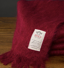 Load image into Gallery viewer, Ruby Mohair Throw Avoca
