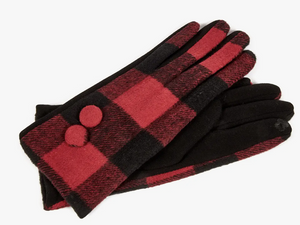 Gloves Buffalo Plaid Assorted