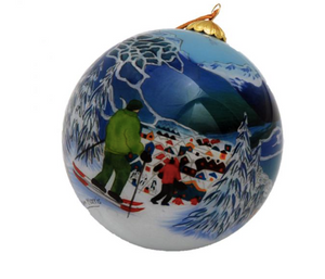 Painted Glass Ornament